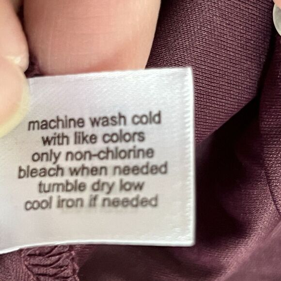 Lane Bryant Top Womens 22/24‎ Flutter Sleeves Purple Flowy Soft Romantic overlay - Picture 7 of 8